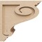 Ekena Millwork 11"W x 11"D x 11"H Wide Scroll Rough Cedar Woodgrain TimberThane Corbel, Primed Tan CORUR11X11X11SCRRCPR - alternate 6